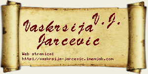 Vaskrsija Jarčević vizit kartica